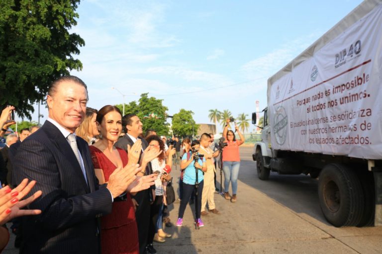 Envía Sinaloa 200 toneladas de ayuda humanitaria a Chiapas y Oaxaca por sismo
