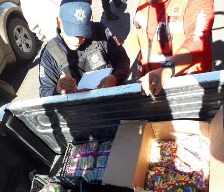 Aseguran en operativo 70 kilogramos de ‘cuetes’ en el Centro de Culiacán