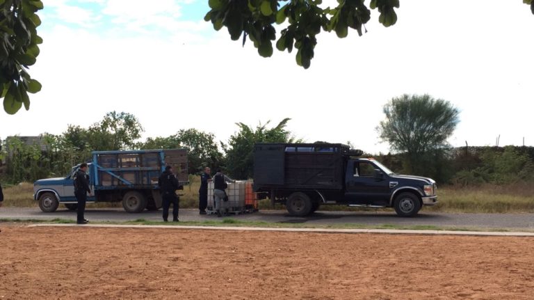 Abandonan Súper Duty con 5 mil litros de combustible robado en Valle Alto