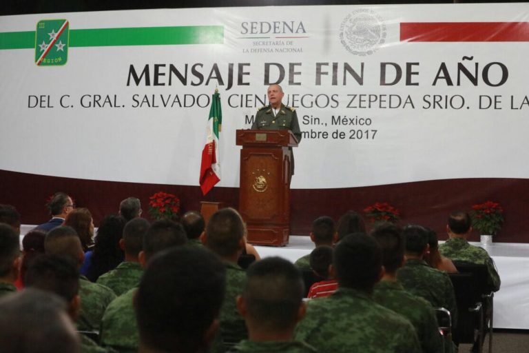 Visita Mazatlán el secretario de la Defensa Nacional, Salvador Cienfuegos