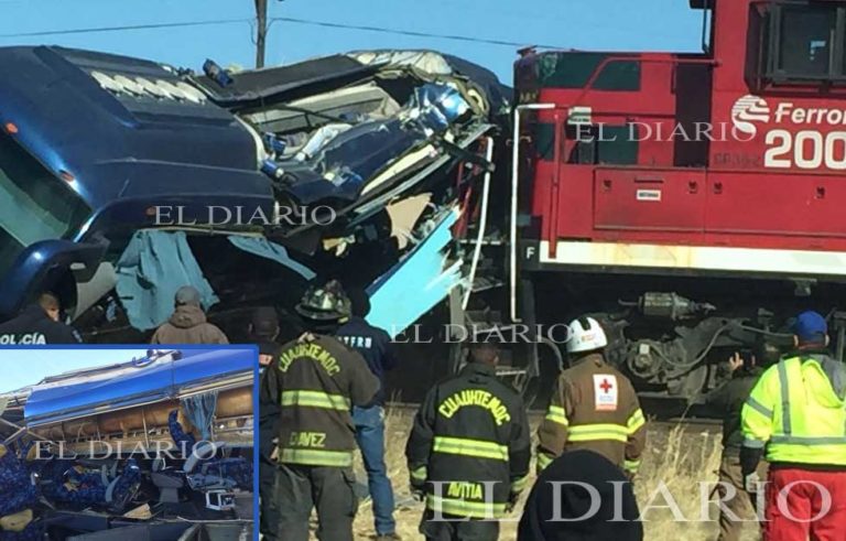 Se impacta ‘Chepe’ con autobús; deja ocho heridos