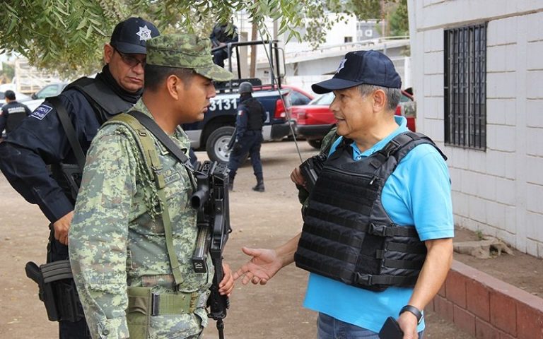 Al 50% nueva base de la Policía Estatal en Villa Juárez
