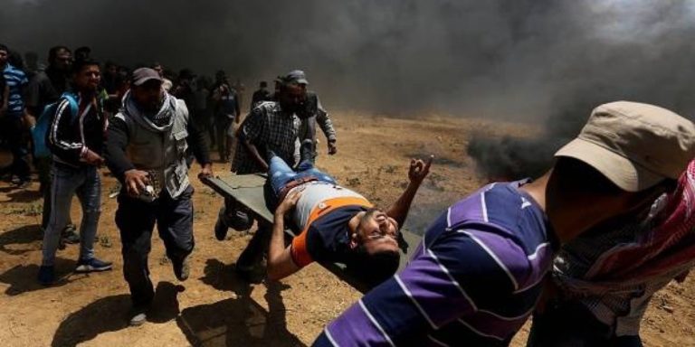 Suman 41 muertos en protestas en Gaza por traslado de embajada de EU a Jerusalén