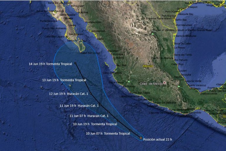 Se forma la tormenta ‘Bud’ en el Pacífico