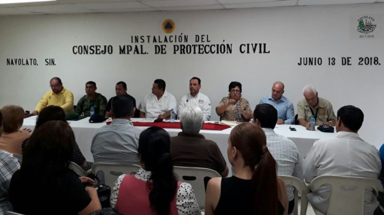 Navolato instala Consejo de Protección Civil ante tormenta
