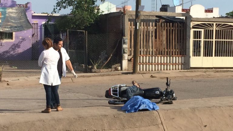 Matan a motociclista en plena calle