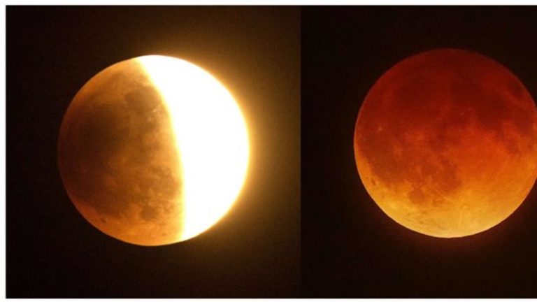 Hoy el eclipse lunar con luna de sangre más largo del siglo