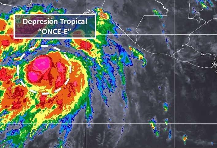 Alerta en el Pacífico por depresión tropical