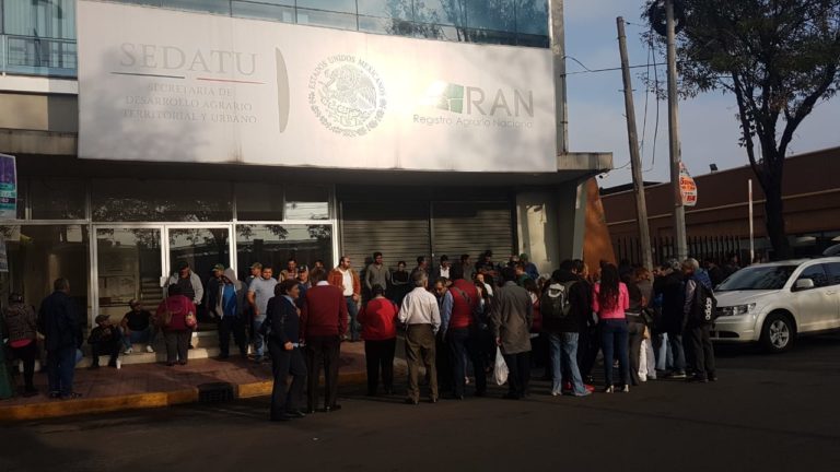 Con plantón en el RAN ejidatarios de Costa Rica consiguen mil hectáreas para cultivo