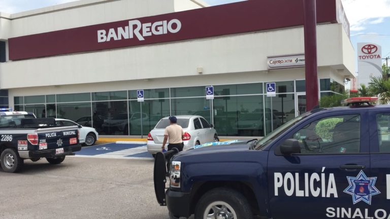 Se resistió a asalto bancario y lo balean en Culiacán
