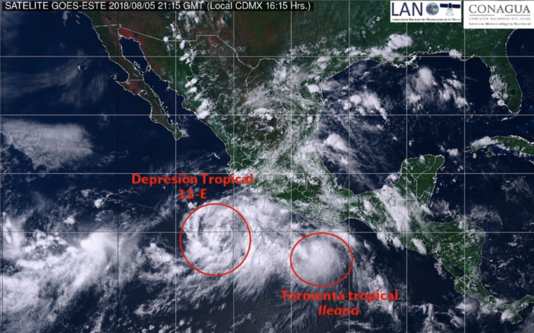 Se forma la tormenta tropical ‘Ileana’ en el Pacífico