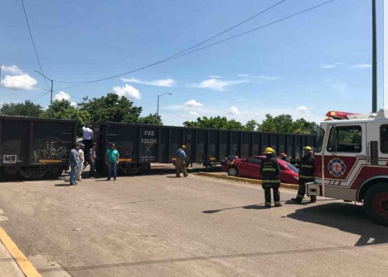Mujer se salva de ser arrollada por tren en Barrancos