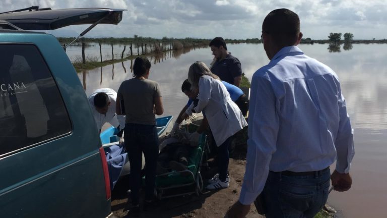 Hallan muerto a anciano en zona inundada de El Bledal, Navolato