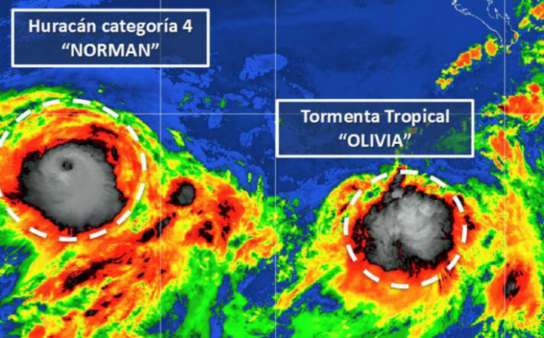 Se forma tormenta Olivia en el Pacífico; pronostican lluvias muy fuertes