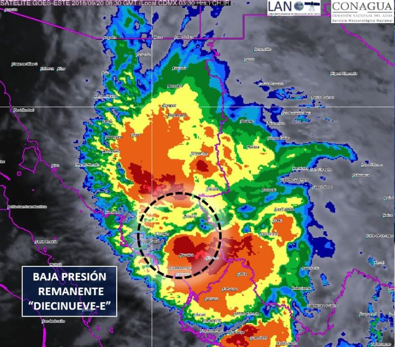Depresión tropical entra a Sonora y deja lluvias torrenciales en Sinaloa