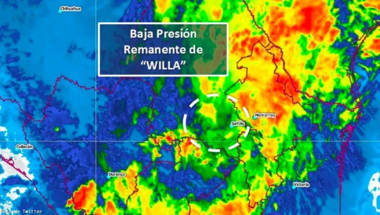 Se degrada ‘Willa’ a baja presión remanente