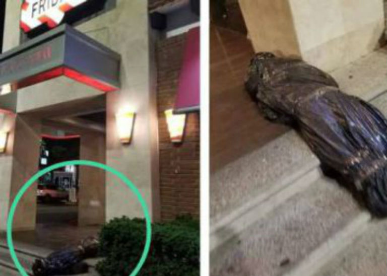 Por Halloween restaurante en Tijuana simula cadáver como decoración