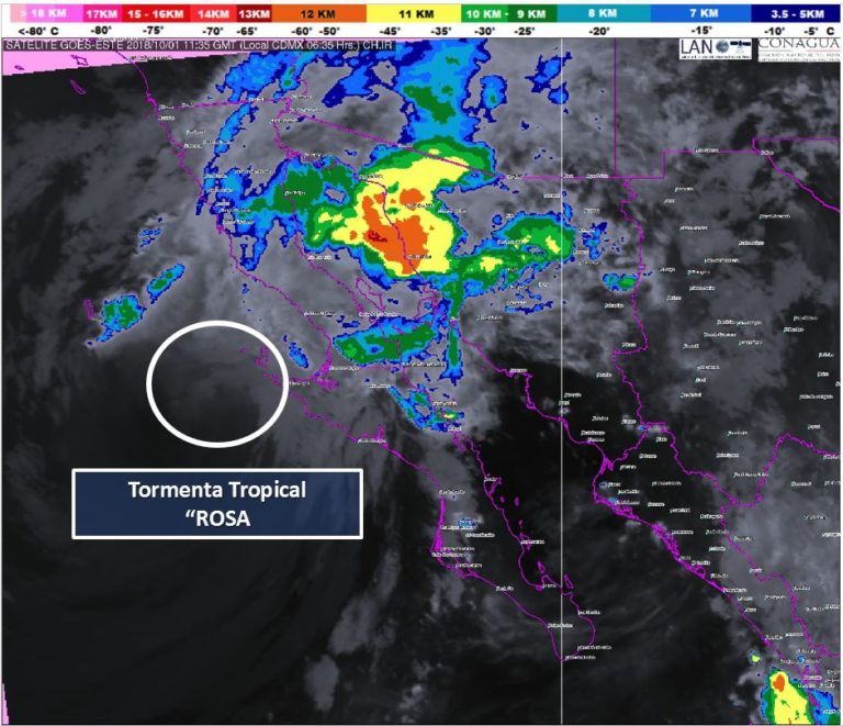 Se acerca tormenta tropical Rosa a BC