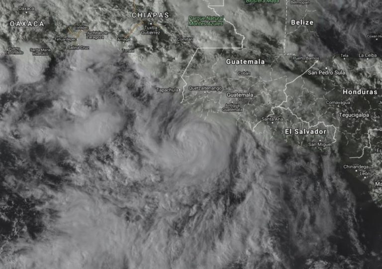 Se forma la tormenta tropical Vicente en el Pacífico