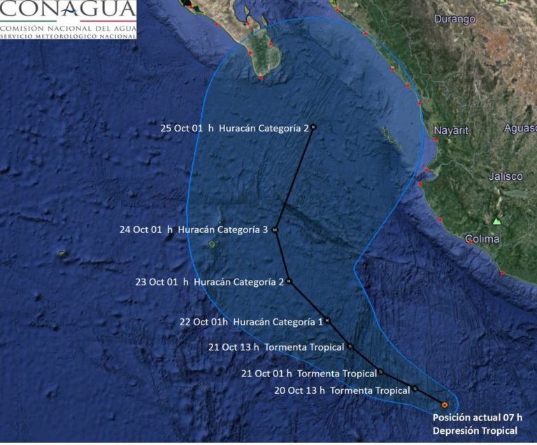 Nació la tormenta ‘Willa’; será huracán y apunta a Sinaloa