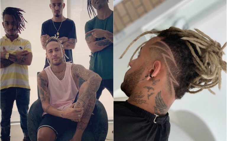 Neymar cambió rotundamente su look y estallaron los memes