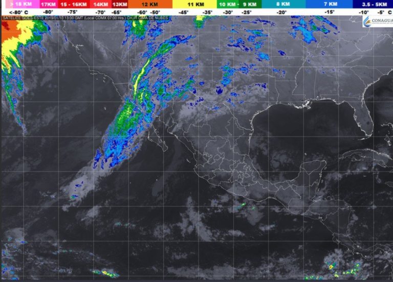 Esperan tormentas y bajas temperaturas por frente frío 25