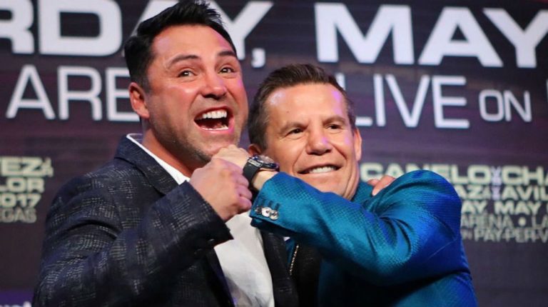 Óscar de la Hoya responde al reto de Julio César Chávez… ¿Hay tiro?
