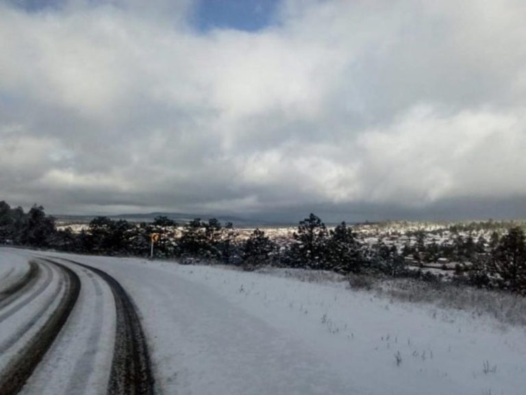 Nevadas y lluvias por frente frío 35 en noroeste de México