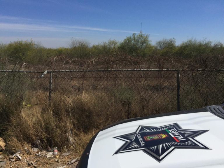 Encuentran cadáver en lote baldío al poniente de Culiacán