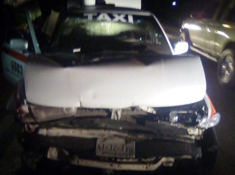 Accidente deja un herido en Villa Juárez