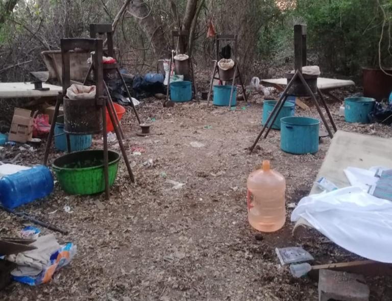 Aseguran laboratorio de heroína en Eldorado