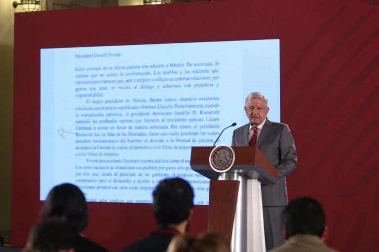 Confía AMLO en que Trump rectifique sobre aranceles