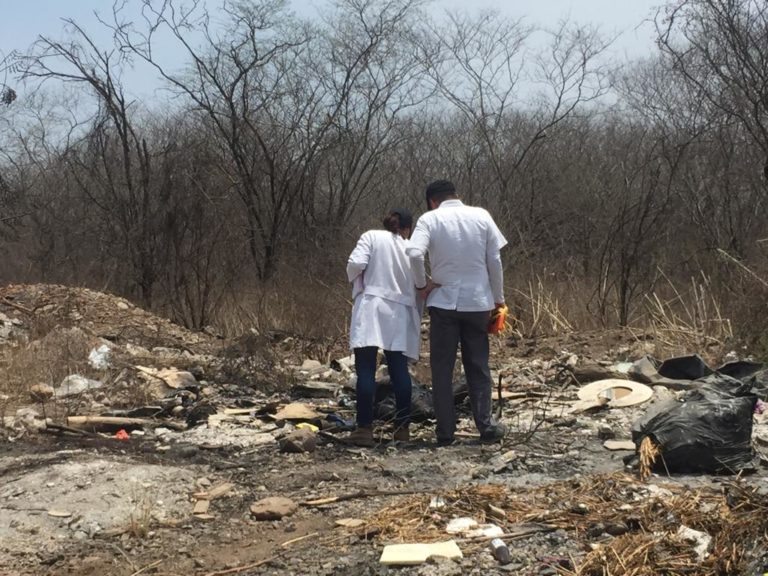 Carbonizado hallan cadáver en la zona de la Cuetera