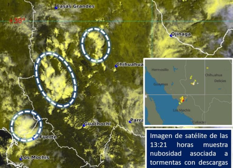 Advierten lluvias muy fuertes para hoy en Sinaloa