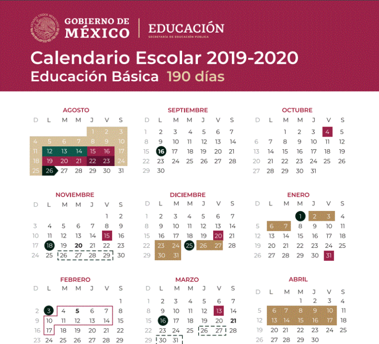SEP y Sectur incluyen tres nuevos fines largos en calendario escolar 2019