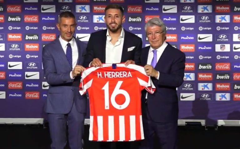 Héctor Herrera es presentado como nuevo fichaje del Atlético de Madrid