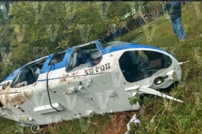 Mueren titulares de SSP-Michoacán y Seguro Popular tras desplome de helicóptero