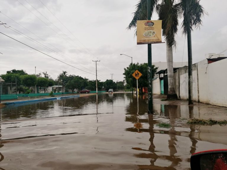 Afectaciones parciales por lluvias en Navolato