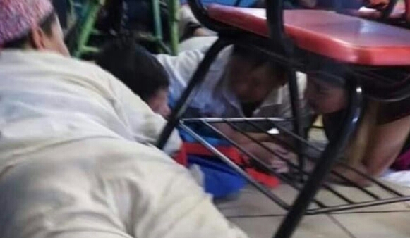 Niños de Sonora vivieron momentos de pánico durante una balacera afuera de su primaria