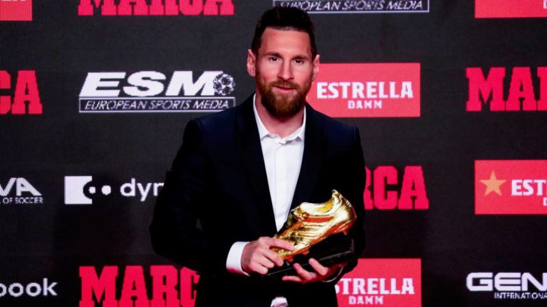 Messi recibe la sexta Bota de Oro
