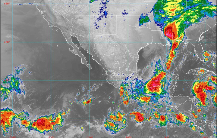 Tormenta tropical Olga y frente frío número 7 afectarán al país todo el fin de semana