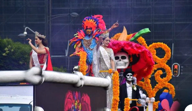 Mazatlán en el Desfile del Día de Muertos de CDMX