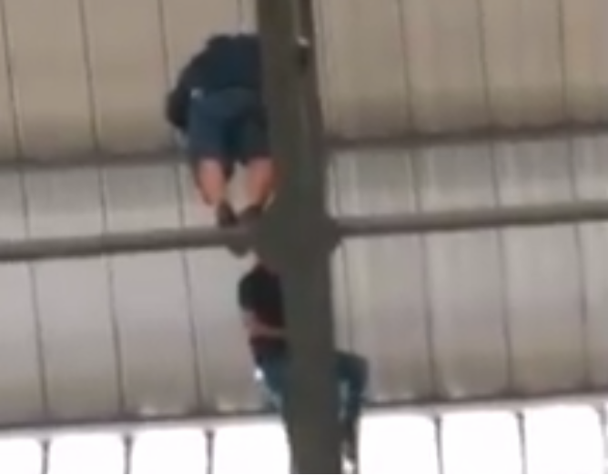 Policía salva a hombre de suicidio en Mercado Garmendia