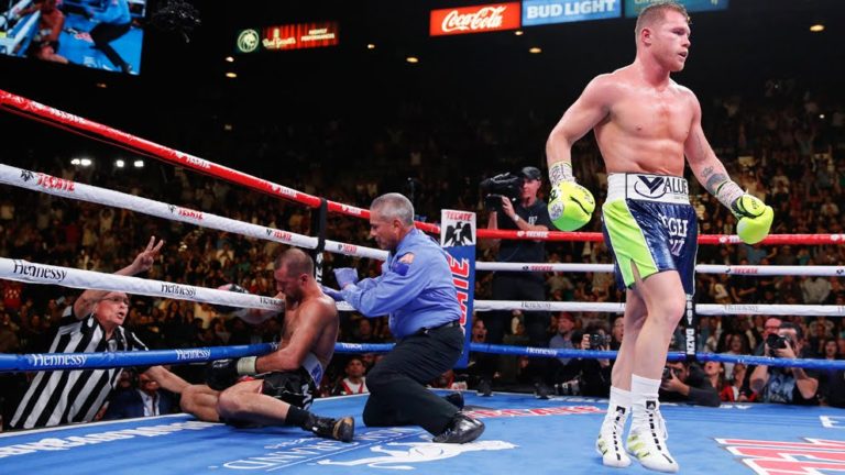 Canelo Álvarez vence por KO a Kovalev y es nuevo campeón semicompleto de la OMB