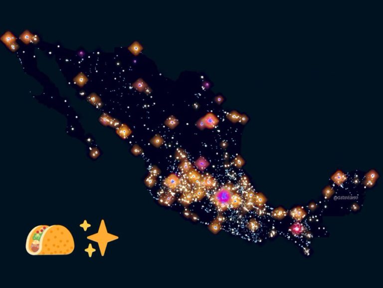 Taco Universe: así lucen las taquerías en México desde el espacio