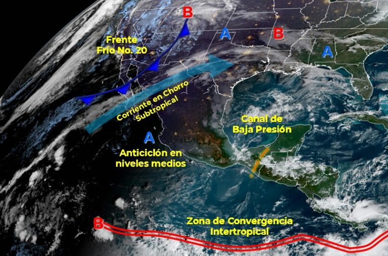 Llega el frente frío 20 y con él, heladas al país