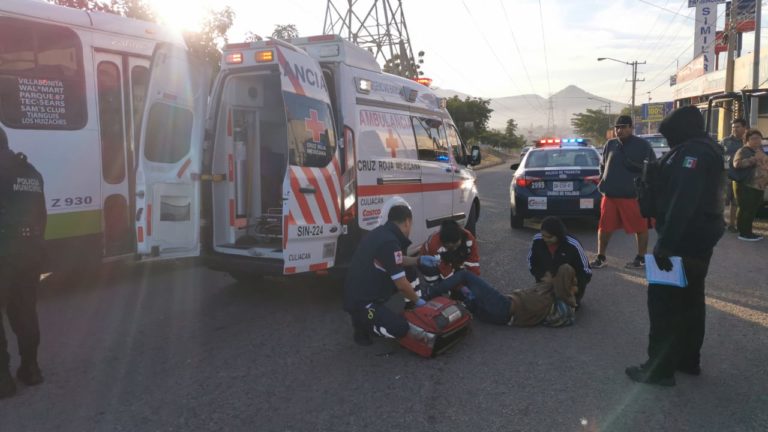 Por circular en sentido contrario arrolla a motociclista