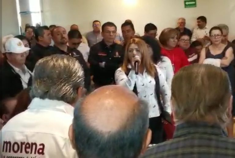 ‘Atacan’ morenistas a Eliazar frente a líder nacional