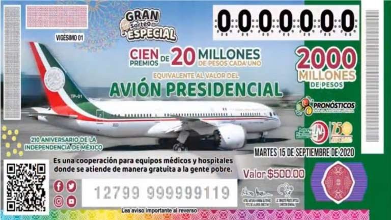 ¿Cómo comprar un ‘cachito’ para la rifa del avión presidencial? Esto es todo lo que debes saber