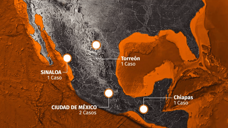 Coronavirus en México: mapa de los estados con enfermos